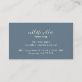 Elegante Lotus Blume Mandala Business Card Visitenkarte (Rückseite)