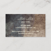 Elegante Lotus Blume Mandala Business Card Visitenkarte (Rückseite)