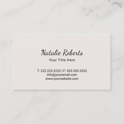 Elegante Lotus Blume Modernes Schwarzes Salon & WE Visitenkarte (Rückseite)