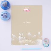 Elegante Lotus Blume Salon & Wellness-Center Flyer (Einzeln)