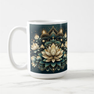 Elegante Lotus Blume Tasse Zen Floral Design Lotus