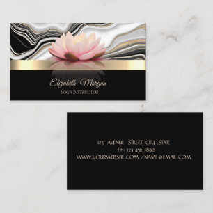 Elegante Lotus Blume Visitenkarte