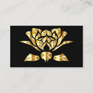 Elegante Lotus Blume Yoga Visitenkarte