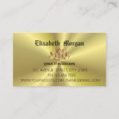 Elegante Lotus Blume Yoga Visitenkarte (Rückseite)