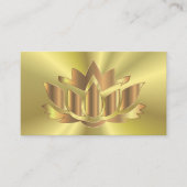 Elegante Lotus Blume Yoga Visitenkarte (Vorderseite)