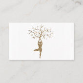 Elegante Lotus Blume Yoga Visitenkarte (Vorderseite)