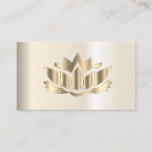 Elegante Lotus Blume Yoga Visitenkarte (Vorderseite)
