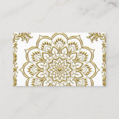 Elegante Lotus Blume Yoga Visitenkarte (Vorderseite)