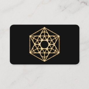 Elegante Lotus Blume Yoga Visitenkarte
