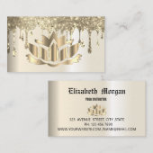 Elegante Lotus Blume Yoga Visitenkarte (Vorne/Hinten)