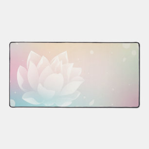Elegante Lotus-Blüten-Schreibtischunterlage Schreibtischunterlage