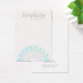Elegante Lotus Floral Necklace Display Card (Schreibtisch)