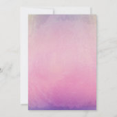 Elegante Lotus Watercolor Hochzeitliches Probe-Din Einladung (Rückseite)