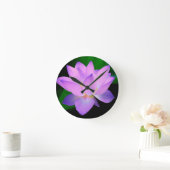 Elegante Lotusblume Runde Wanduhr (Zuhause)