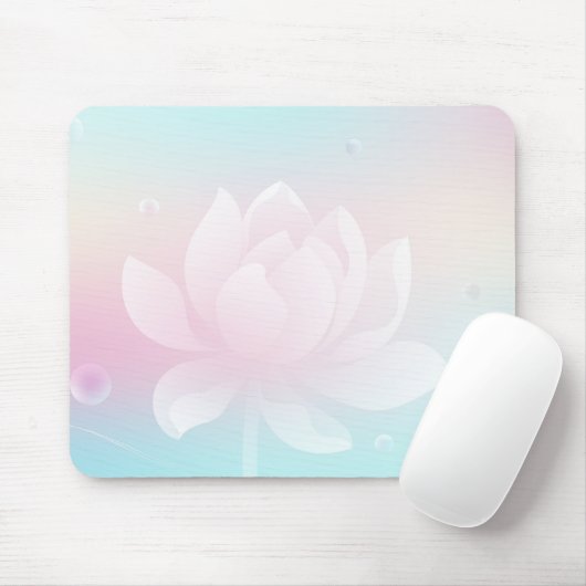 Elegante Lotusblüten-Soft-Gradient-Mauspad Mousepad (Mit Mouse)