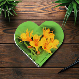 Elegante Lüge der Inkas / Gelbe Alstroemeria Notizbuch