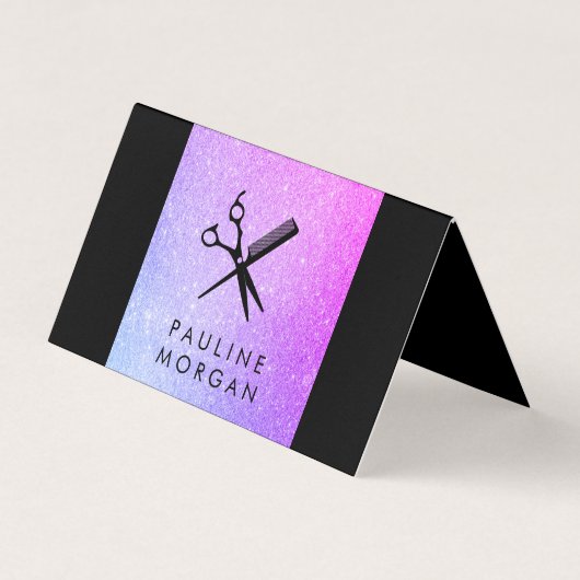 Elegante Lux Glitzer Visitenkarten (Vorderseite)