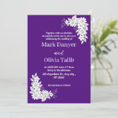 Elegante Luxe Wedding Einladung - Moderne (Stehend Vorderseite)