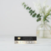 Elegante luxuriöse Gold-Lieblingskarte Treuekarte (Stehend Vorderseite)