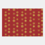 Elegante luxuriöse goldene Urlaubspapiere Geschenkpapier Set (Vorderseite 2)