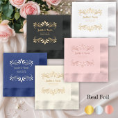 Elegante Luxuriöse Hochzeit Servietten Mit Folie