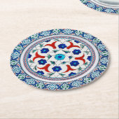 Elegante Luxuriöse Paper-Untersetzer Runder Pappuntersetzer (Angewinkelt)