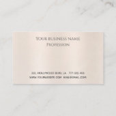 Elegante luxuriöse Perlen metallische Striche mach Treuekarte (Rückseite)