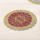 Elegante luxuriöse Untersetzer aus Papier (angewinkelt)