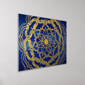 Elegante Luxury Gold & Navy Blue Mandala Reiki Yog Foliendrucke (Ablage )