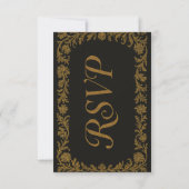 Elegante Luxury RSVP Card (Rückseite)