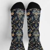 Elegante Luxus-Blumenfiligran Socken (Oben)