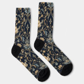 Elegante Luxus-Blumenfiligran Socken (Rechts)
