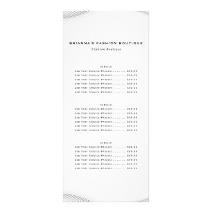 Elegante Luxus Boutique Weißes Gold Business Werbekarte