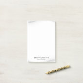 Elegante Luxus Boutique White Gold Post-it Klebezettel (Auf Schreibtisch)