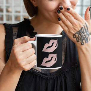 Elegante Luxus Glam Rose Tasse