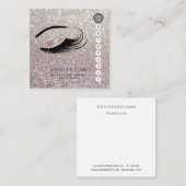 Elegante Luxus-glänzende Diamantlashes Treuekarte (Vorne/Hinten)