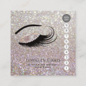 Elegante Luxus-glänzende Diamantlashes Treuekarte (Vorderseite)