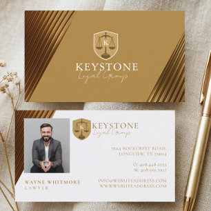Elegante Luxus Gold Rechtsanwaltskanzlei Rechtsgru Visitenkarte