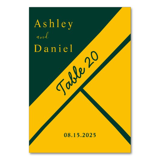 Elegante Luxus Grün und Gold Gilded Chic Hochzeit Tischnummer (Rückseite)