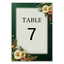 Elegante Luxus-Grüne Blumeneinladung für die Hochz