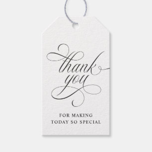 Elegante Luxus-Hochzeits-Dankeschön-Anhänger Geschenkanhänger