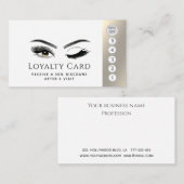 Elegante Luxus-Lashes Make-up Wink Augen Treuekarte (Vorne/Hinten)