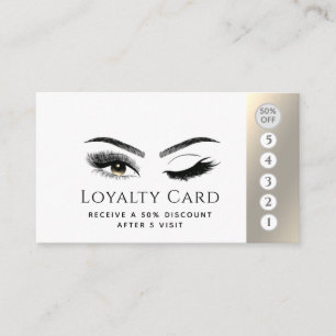 Elegante Luxus-Lashes Make-up Wink Augen Treuekarte