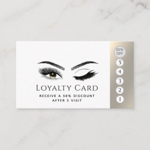 Elegante Luxus-Lashes Make-up Wink Augen Treuekarte