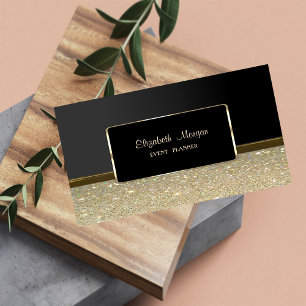 Elegante Luxus Mode, Falschgold, Glitzernd Visitenkarte