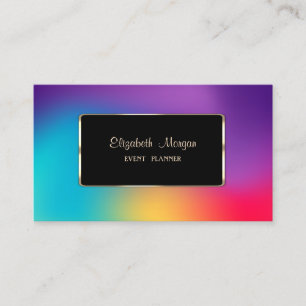 Elegante Luxus Moderne Farbige Holografische Visitenkarte