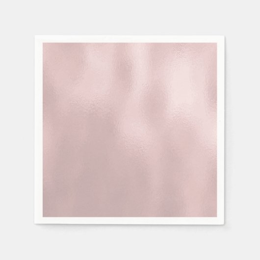 Elegante Luxus-Rose Gold Glastextur Serviette (Vorderseite)