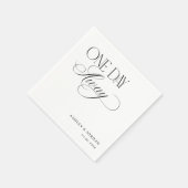 Elegante Luxus-Schrift Probe-Dinner-Party Serviette (Ecke)