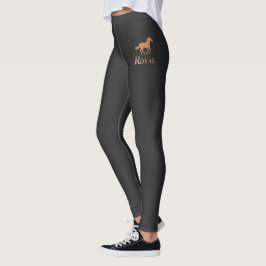 Elegante Luxus Schwarz und Gold Leggings