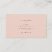 Elegante Luxus-Script-Kalligrafie Gerahmte Rose Visitenkarte (Rückseite)